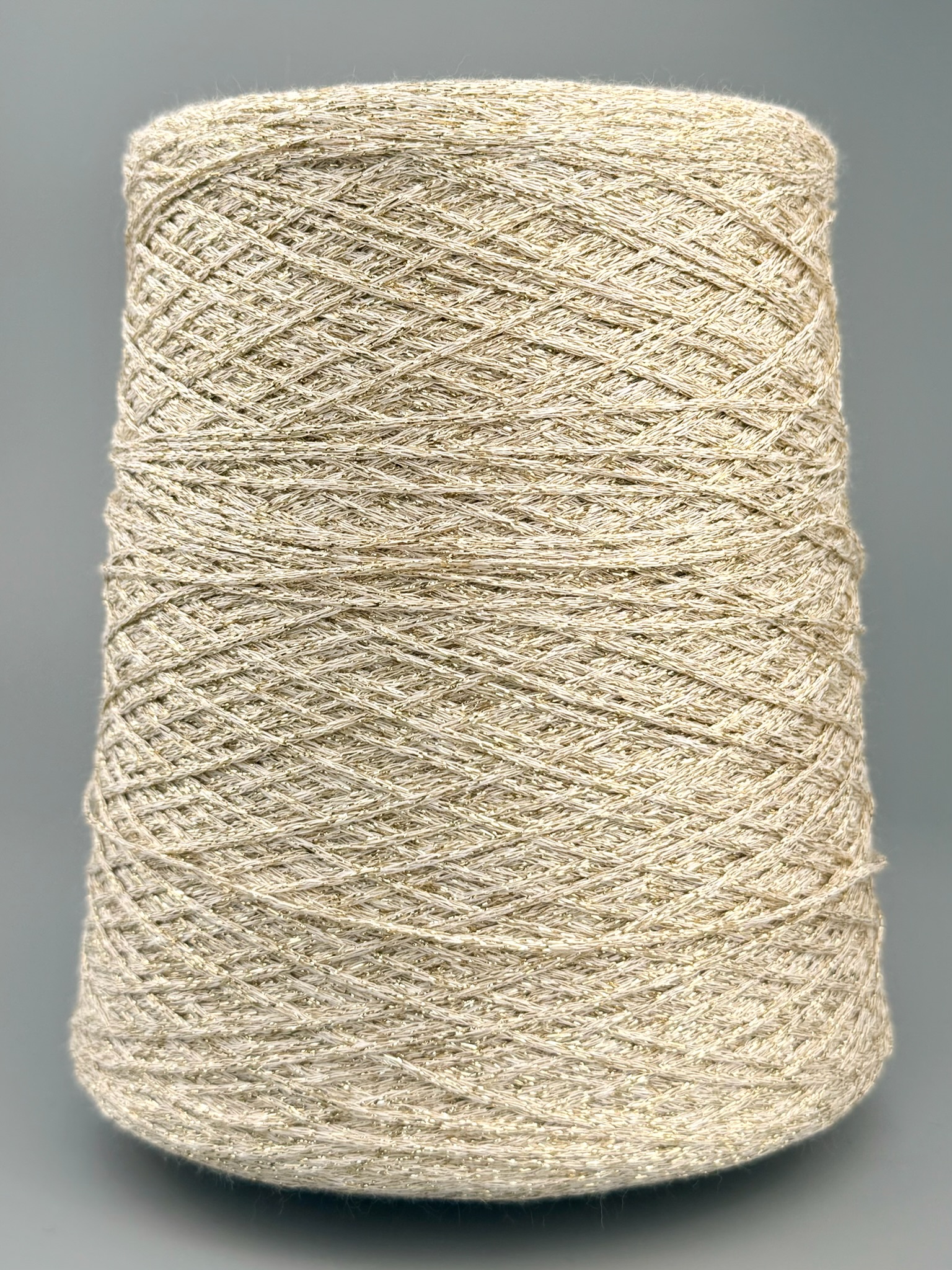 Torcitura di Domaso Art. Bartok 1/3400 – Viskose mit Lurex col. Creme BK62 foto 2